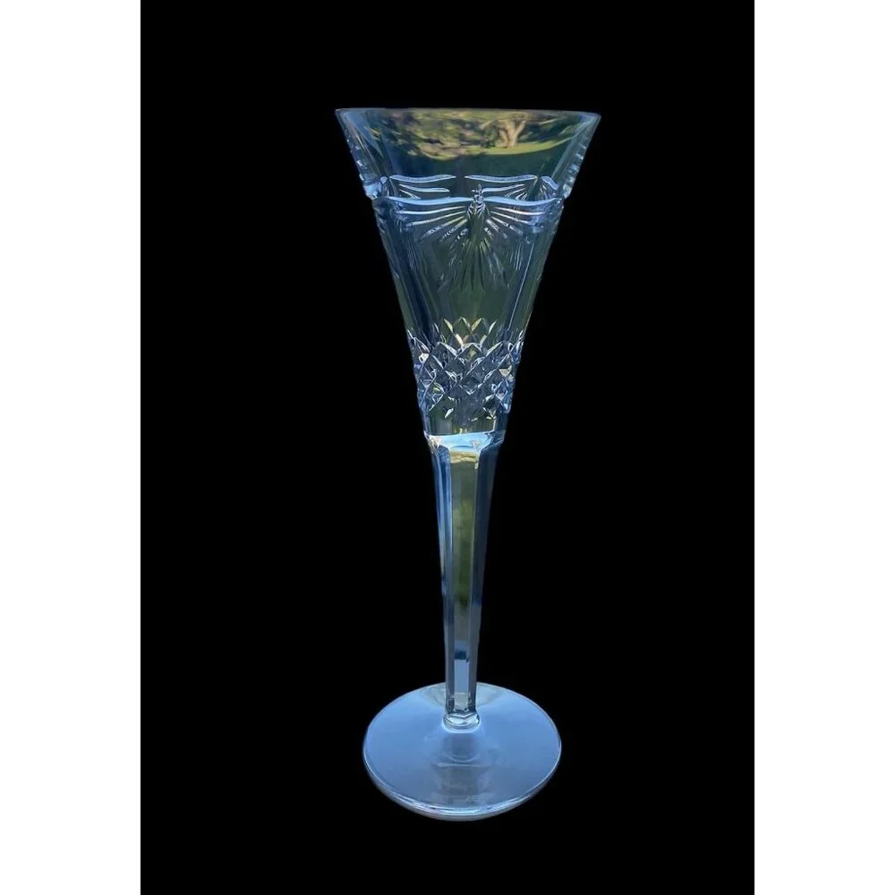 Single Waterford Crystal Millennium PEACE Toasting Flute Champagne Glass Dove